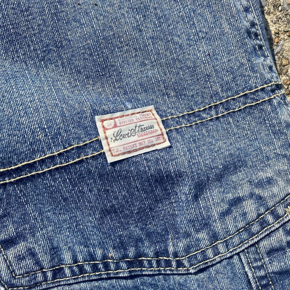 VTG Levi Strauss Signature Carpenter Jean 36x32 Wide Leg 90s Y2K Baggy VGC - Picture 13 of 14